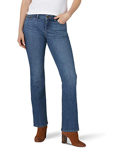 Lee Damen Secretly Shapes Regular Fit Bootcut Jeans, Seattle, 48 Lange