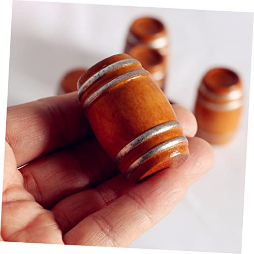 ibasenice 3 Peças Mini Balde Modelo Miniture Móveis Para Casa Mini Barris De Decoração Para Casa Móv