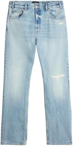 7 For All Mankind Men's MODERN Straight Period Jeans, Light Blue, 31W