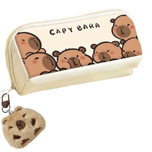 Arrderly Capybara - Astuccio Per Matite, Grande Capacità, Per Scuola, Bambini, Design Capibara, Cancelleria Per