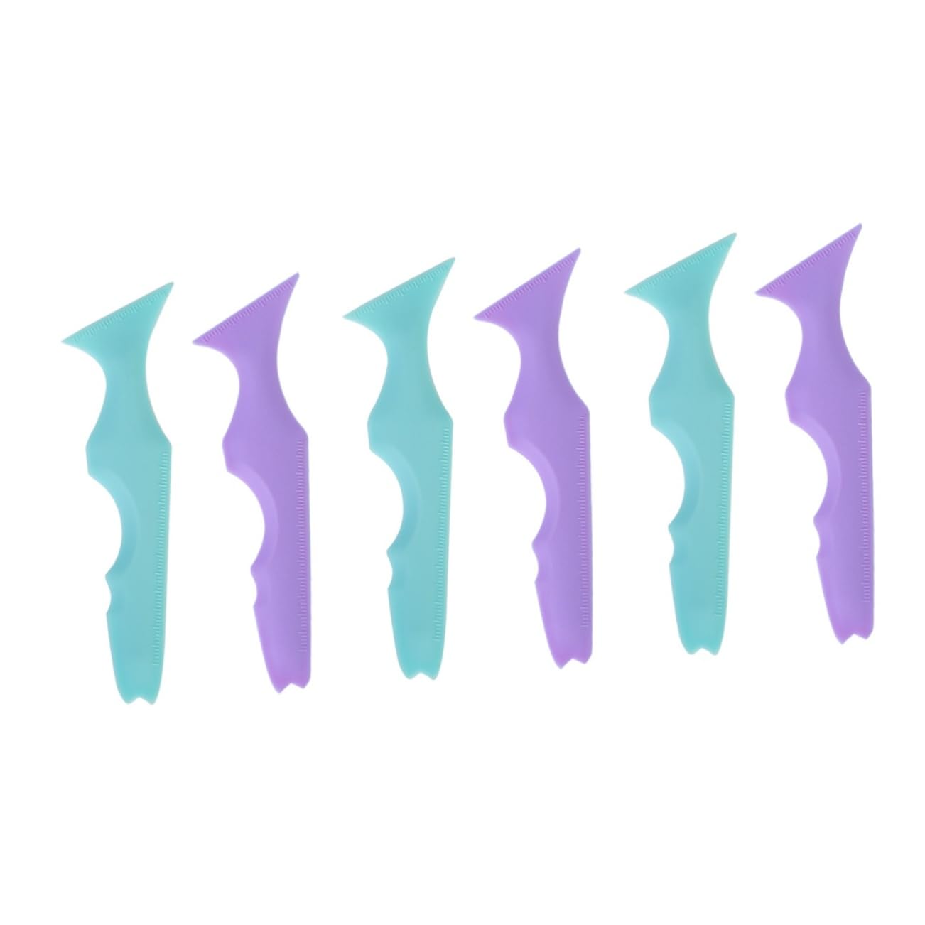 Didiseaon 6pezzi Stencil Per Eyeliner Silicone Riutilizzabili Strumento Precisione Per Per Principianti e Professionisti Colori