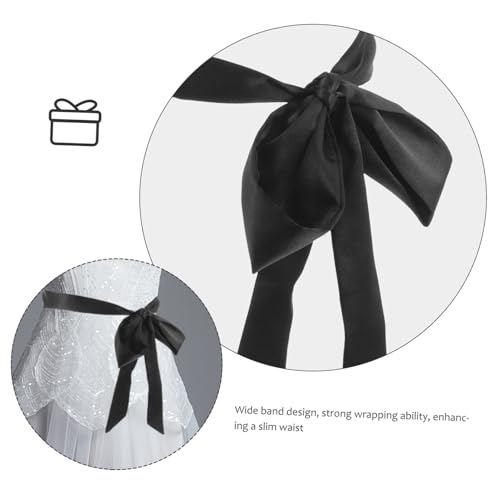 GALPADA Silk Ribbon Sash Belt for Women Dresses Polyester Waist Cincher with Elegant Bow Tie Soft Comfortable Waistband for Wedding Bridal and Special Occasion Dresses3