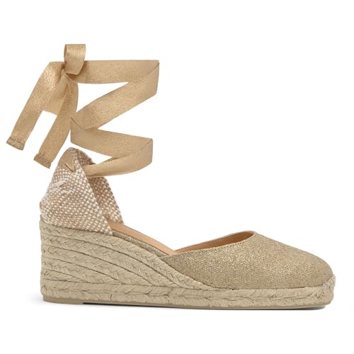 Image of Castaner | Espadrille with Wedge Carina Made in Canvas 7 cm | Woman