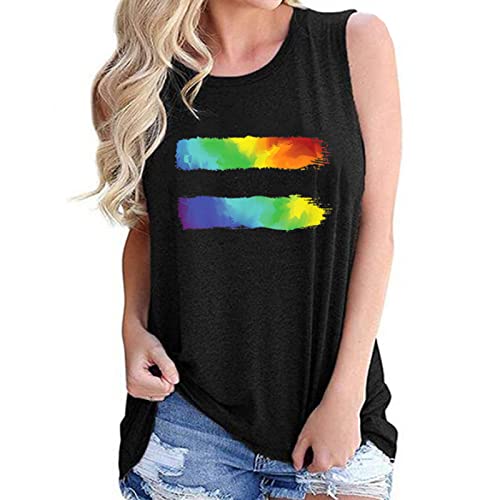 Pride Chaleco Top Hombres Impreso Ladies Vest Sling Loose Tube Top Chaleco de algodón LGBT Regalos LGBT Merch XL Cover