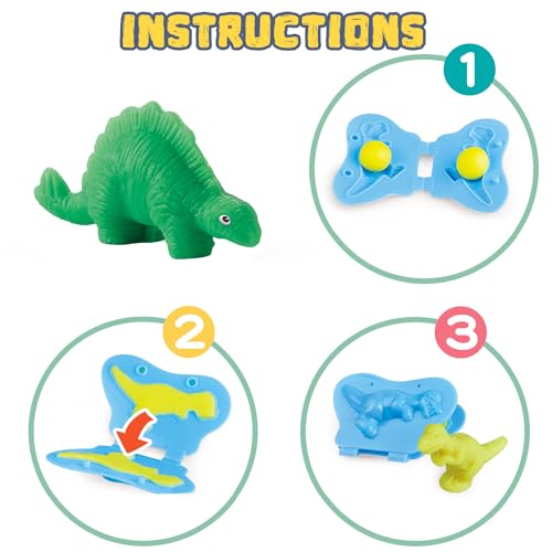 VConejo Color Dough Toys Dough Accessories Set Creations Tools for Kid 2-4-8 Years (Dinosaurs World) - Thumbnail 3