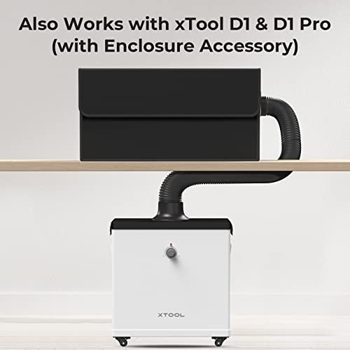Xtool Smoke Purifier For M1 Laser Engraver, Fume Extractor For Xtool D1/D1 Pro (Use With Enclosure) And Most Enclosed Laser Cutter, 3-Stage Filtration, 99.97% Purification Rate, 16.54"X9.84"X16.14" #TOP3