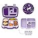 Bentgo Kids Prints Tray with Transparent Cover - Reusable, BPA-Free, 5-Compartment Meal Prep Container with Built-In Portion Control for Healthy At-Home Meals and On-the-Go Lunches (Unicorn)