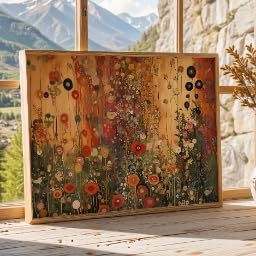 Art de la nature Gustav Klimt affiche grand format pour sublimer un mur vide