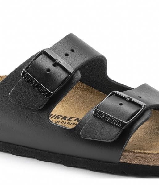 Image of Birkenstock Women's Arizona SFB Open Toe Sandals, Black, US 7.5