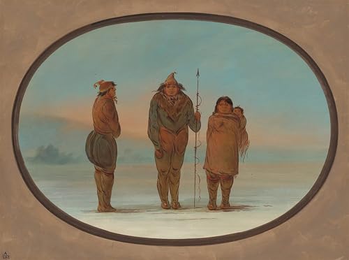 Cuadro en lienzo de George Catlin para salones elegantes, 60x90cm