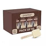 Popbar - Hot Chocolate Sticks - 50 Pack Bulk Case - Ideal for Holidays, Birthdays, Corporate Office Gifts, Stocking Stuffers, Thanksgiving, Christmas, Hanukkah, Cocoa Bomb Lovers (Vanilla White)