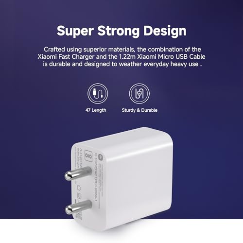 Image of Mi Xiaomi Original 15W Fast Charger with Type-C Cable, Compatible with Xiaomi Redmi, Poco, Samsung, iPhone 14 /14Plus /14Pro /14Promax 13 /13Pro /13Promax 12 /12Pro /12 /11 /X /Xr Series (White)