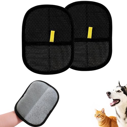 Costyleen 2 PCS Pet Hair Removal Gloves,Reusable Lint Roller for
