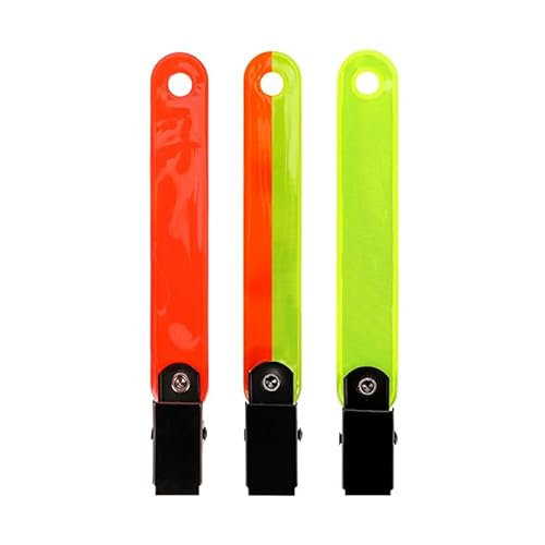 UAERSCH 24pcs Trail Markers for Hunting with Clips Tree Trail Markers High Visibility Hunting Reflector Tacks Waterproof PVC Trail