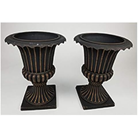 Exaco Trading Company FM-UrnC Imperial Set of 2, Antique Copper Outdoor-urns Cover