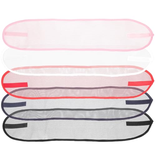 Vaguelly 5pcs Adjustable Hairdressing Hairbands for Women Reusable Cloth and Polyester Headbands Hook and Loop Fastener for Yoga and Hair Accessories image 4