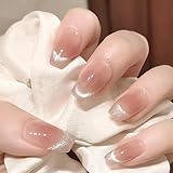 [NEURAD]ネイルチップ ミディアム 30枚入マグネット付け爪 春夏 人気 ピンクオムブレキャットアイ 和風 かわいい シンプル おしゃれ 成人式 入学式 卒業式 結婚式