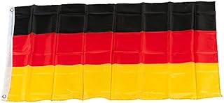 Murago - XXXL Deutschland Hiss Fahne ca. 450cm x 190cm - ca. 4,5m mit Ösen sehr Große Flagge für Fahnenmast Fanartikel EM WM Garten für Drinnen und Draußen