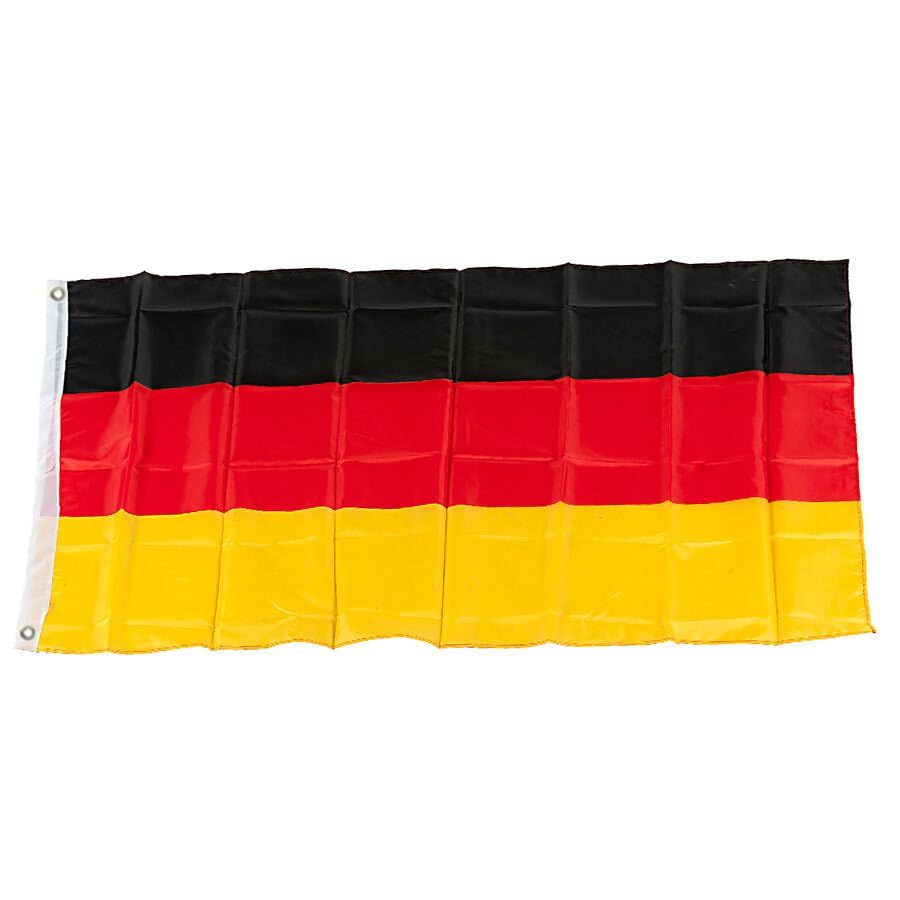 Murago - XXXL Deutschland Hiss Fahne ca. 450cm x 190cm - ca. 4,5m mit Ösen sehr Große Flagge für Fahnenmast Fanartikel EM WM Garten für Drinnen und Draußen