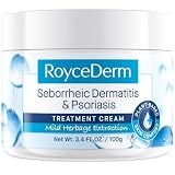 Roycederm Seborrheic Dermatitis Cream, Scalp Treatment for Psoriasis, Dry Scalp, Dandruff, Anti-Itch Cream for Soothing Relief