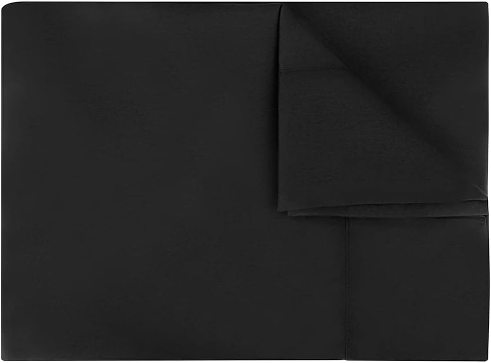 Micrifiber Breathable Flat Bed Sheets, Ultra Soft and Wrinkle Resistant Double Brushed Flat Sheet for Twin, Full, Queen, King - Machine Washable (Navy Blue, Twin) : Home & Kitchen