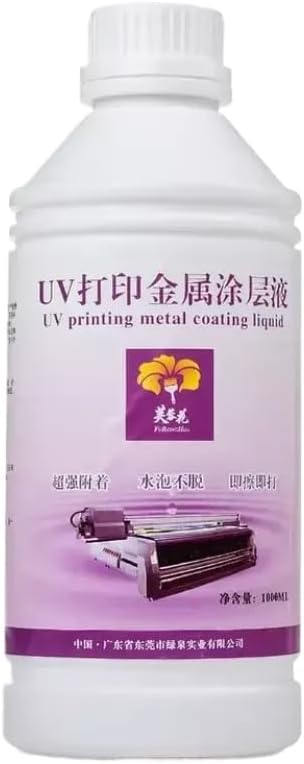Pre Coating Primer Liquid 1000ML For Flatbed Printer Curing Ink Compatible With Glass Ceramic Acrylic Metal(Glass Type)