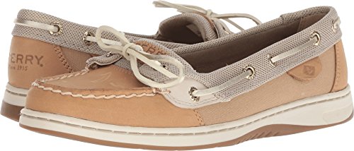 Image of Sperry womens Angelfish Metallic Mesh loafers shoes, Metallic Linen, 9.5 US