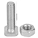 TOPINCN 20 Set 22mm M6x22 Bolts and M6 Nut Aluminium Nuts & Bolts Set Tool Accessory Good Replacement for Greenhouse