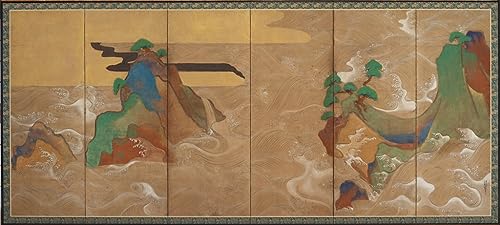 Affiches d'Art Vagues de la période Edo pour un salon zen