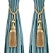 Selling Wonderful Curtain Holdbacks Curtains Tiebacks Home Decorative Braided Buckle Fastener Accessories Window Drapery Ball Tassels Tiebacks, Set of 2 (Gold)