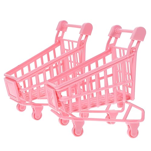 Totority 2 Unidades mini carrinho móveis de cozinha enfeites de carrinho carro de bebe carrinho de a