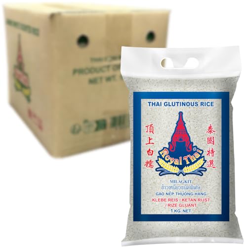 ROYAL THAI RICE - Arroz glutinoso - 10 X 1 KG - Multipack