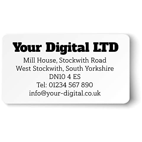 260 White Personalised Address Labels / Return Address, Business Labels, Print Full Colour Any Wording Cover