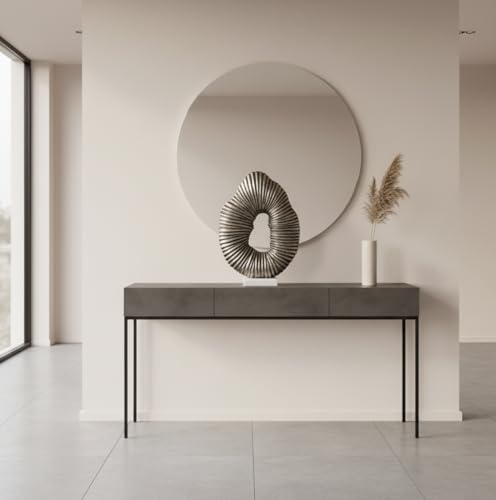 Escultura Moderna Traves 17 pulgadas Plata y Mármol miniatura 4