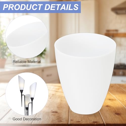 PATIKIL 1.65" Hole 4.53" High Plastic Lampshade, 5 Pcs Floor Lamp Light Covers Replacement Lamp Shade Cover for Floor Table Lamp Multi-Head Stand Up Lamp Light, White by PATIKIL - Used condition - Image 4