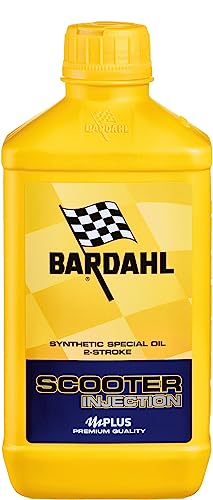 Bardahl 201041 - 3 x 1lt, Olio Sintetico 100%, Ideale per Scooter 2 Tempi, Massima Pulizia del Motore e Minore Fumosità allo Scarico