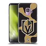 Komfortabler Griff Head Case Designs Offiziell Offizielle NHL Kuhmuster Vegas Golden Knights Soft Gel Handyhülle Hülle kompatibel mit Samsung Galaxy S9