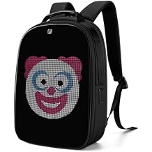 Gelrova LuminaPack X1 LED Backpack, Lightweight, Anti-Theft, Travel-Friendly, 15.6-Inch Laptop Compartment, Customizable LED Display