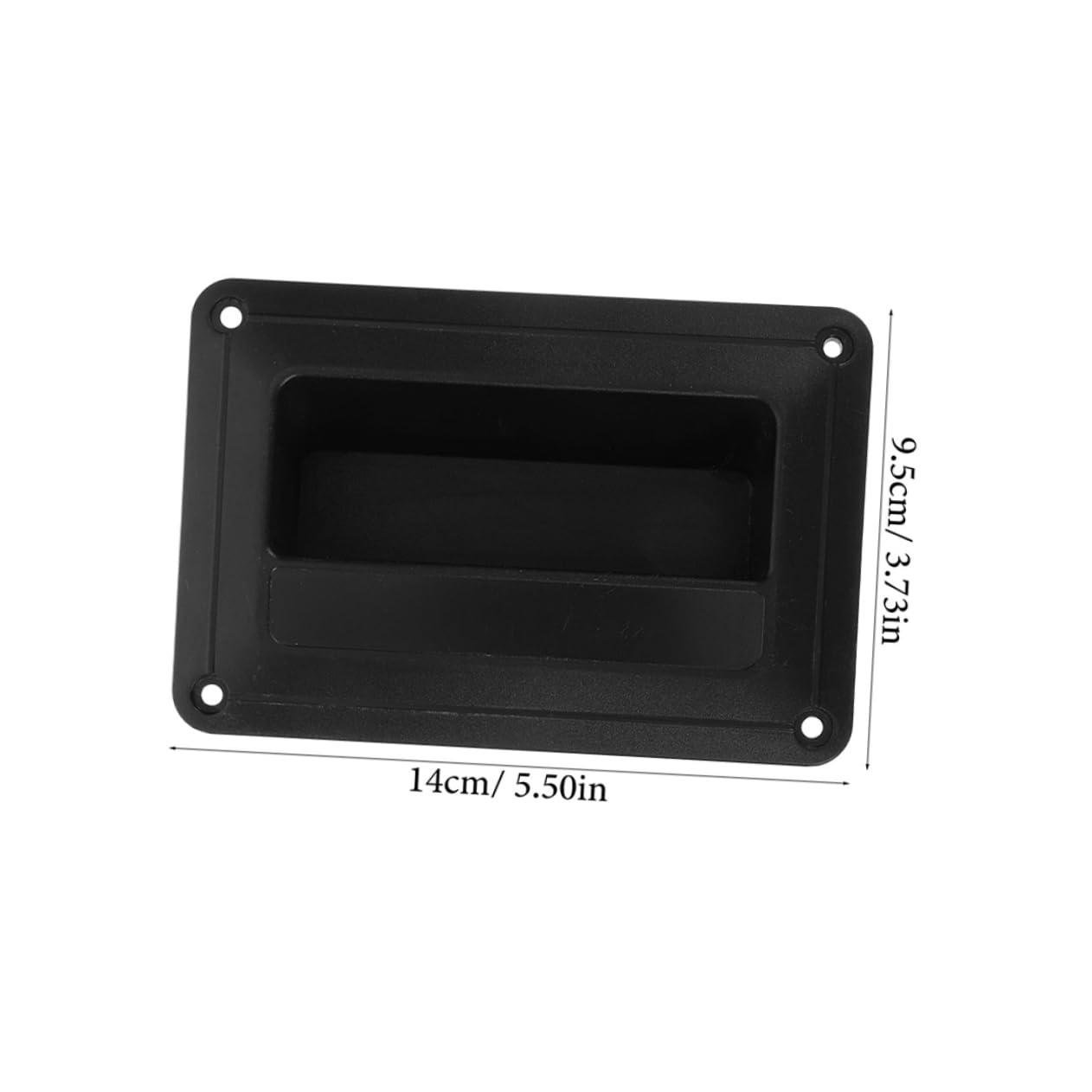 Lot de 2 Poignées Latérales en Abs Noires Résistantes pour Matériel Haut-Parleur Audio de Scène, Accessoire Polyvalent pour Remplacement Facile