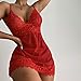 Lady Fashion Floral Lace Cover Up Suit Scallop Trim Slip with Thong Crazy Elastic Underwear Comfortable Lingeries