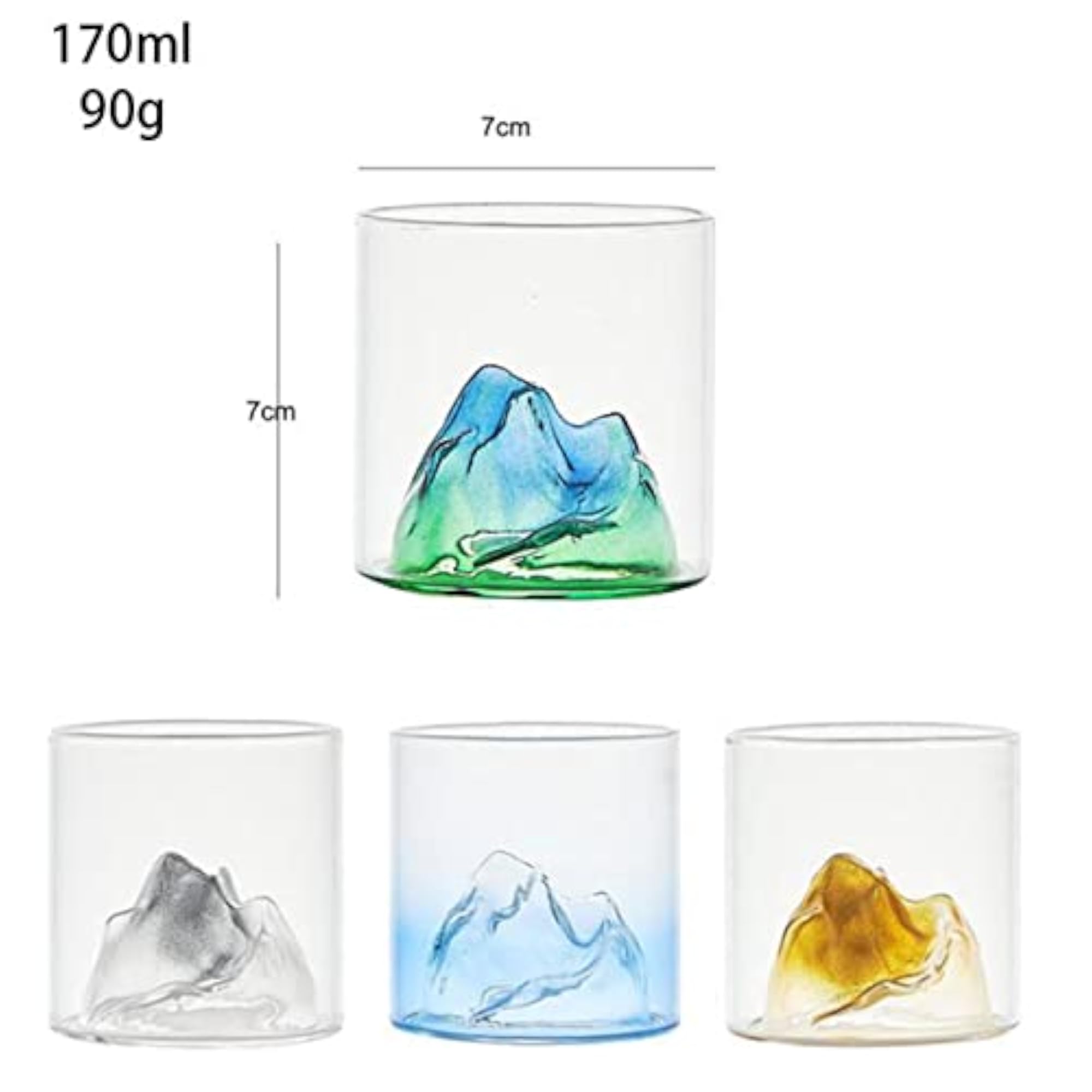 Creative Mountain Style Wine Glass Tea Cup for Entertaining