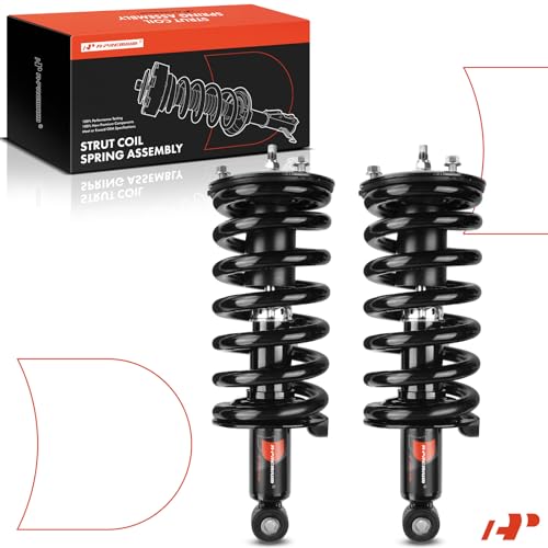 A-Premium Front Complete Struts Compatible with [RWD] Infiniti QX56 2004-2010 & Nissan Armada 2005-2015, Pathfinder Armada 2004, TITAN - 2x Replacement Suspension Shock Absorber with Coil Spring by A-Premium - Used condition - Image 8