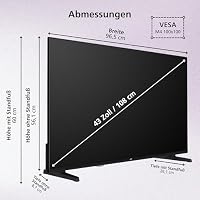 JVC LT-43VRQ3555 Fernseher 43 Zoll Fire TV 4K QLED Smart TV mit Dolby Vision HDR, Dolby Atmos, Alexa Sprachsteuerung, Apple AirPlay und Triple Tuner, UHD Fernseher (2026) – Ansicht 3