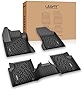LASFIT Floor Mats Fit for 2017-2023 Jeep Compass, Durable TPE All Weather Custom Fit Car Mats , Includes 1nd & 2nd Row TPE Floor Liners, Black
