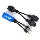 ネットワークデータおよび電力伝送用の 2 ポート Power Over Ethernet トランスミッタ カメラ用に最大 100 メートル POE トランスミッタ image