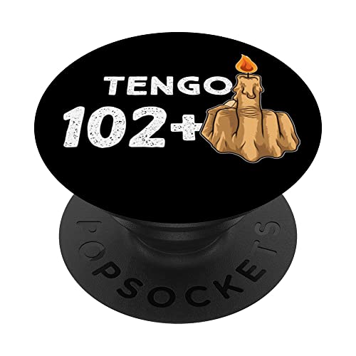 102+1 Dedo Medio Vela De Cumpleaños Para El 103º Cumpleaños PopSockets PopGrip Intercambiable