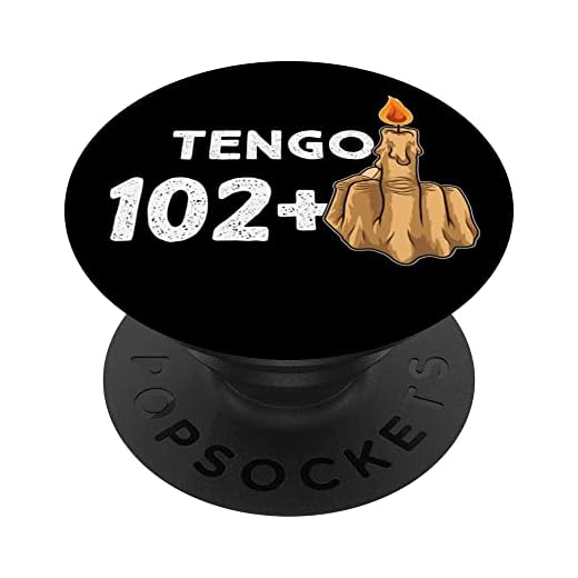102+1 Dedo Medio Vela De Cumpleaños Para El 103º Cumpleaños PopSockets PopGrip Intercambiable