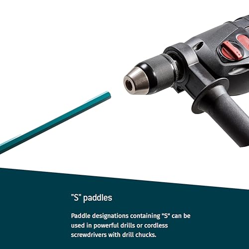 COLLOMIX Mixing Paddle for Drills - LX Series Epoxy Mixing Drill Bit for Paint, Coatings, and Thin Low Viscosity Materials with 3/8" Drill Chuck Connection - LX120S by Collomix - Image 3