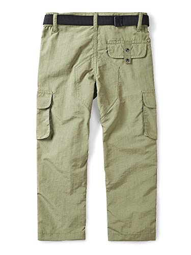 Mesinsefra Boy's Hiking Pants,Boy's Casual Outdoor Quick Dry Waterproof Climbing Trousers with Elastic Waistband2