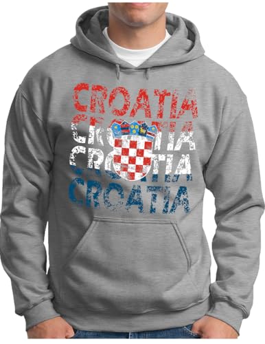 Pull Croatie homme OM3 pour vibrer devant l'Euro en taille S à 5XL